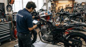 Reparación de moto de 1 cilindro