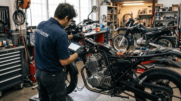 Reparación de moto de 1 cilindro